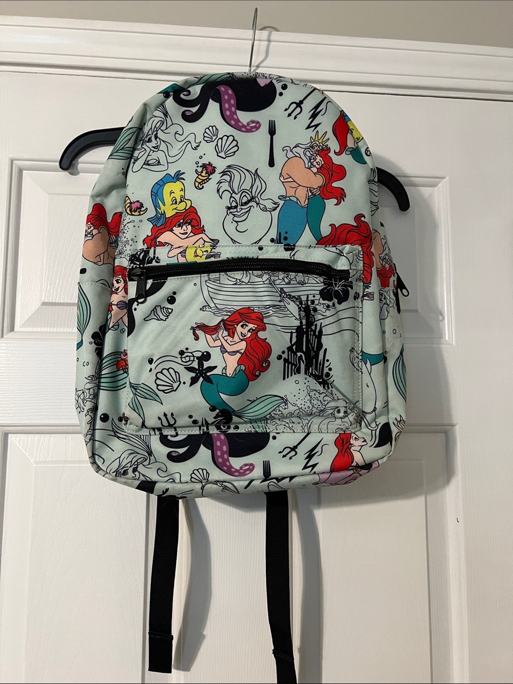 Disney The Little Mermaid Print Mint Green Backpack